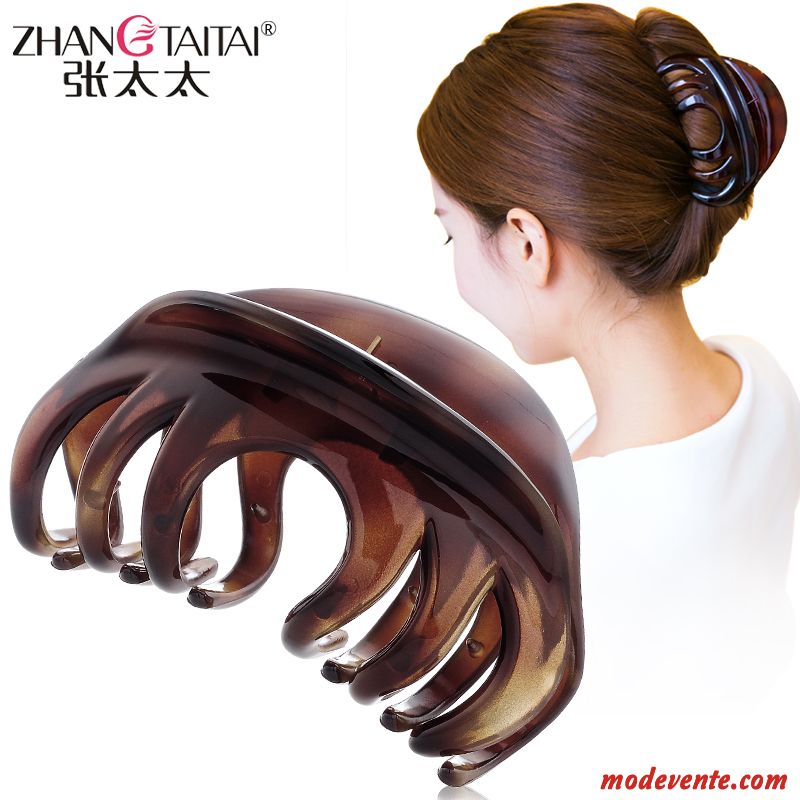 Épingle À Cheveux Femme Pan Head Grand Adulte Poignées Prendre Un Bain Petit Marron