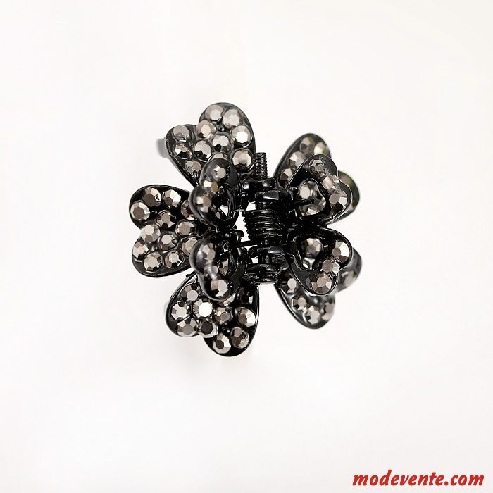 Épingle À Cheveux Femme Petit Mini Rétro Frange Cheveux En Plaques Pierres De Strass Noir