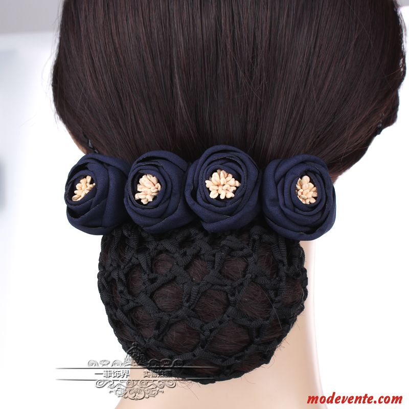 Épingle À Cheveux Femme Poche Nette Carrière Infirmière Cheveux En Plaques Fleurs Couvre-chefs Rose Bleu Argent Gris