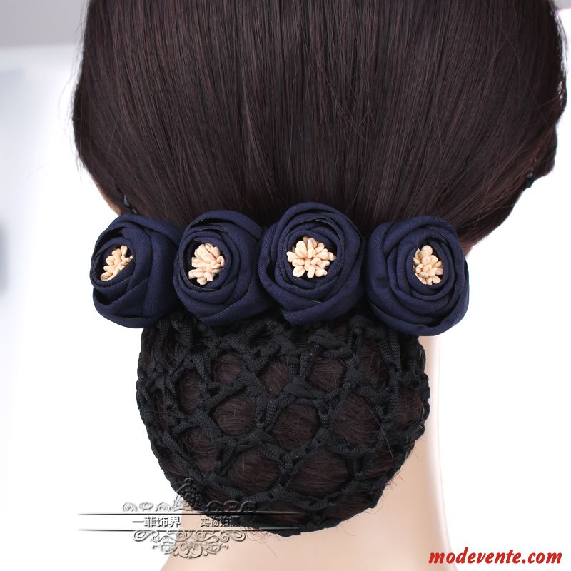 Épingle À Cheveux Femme Poche Nette Carrière Infirmière Cheveux En Plaques Fleurs Couvre-chefs Rose Bleu Argent Gris