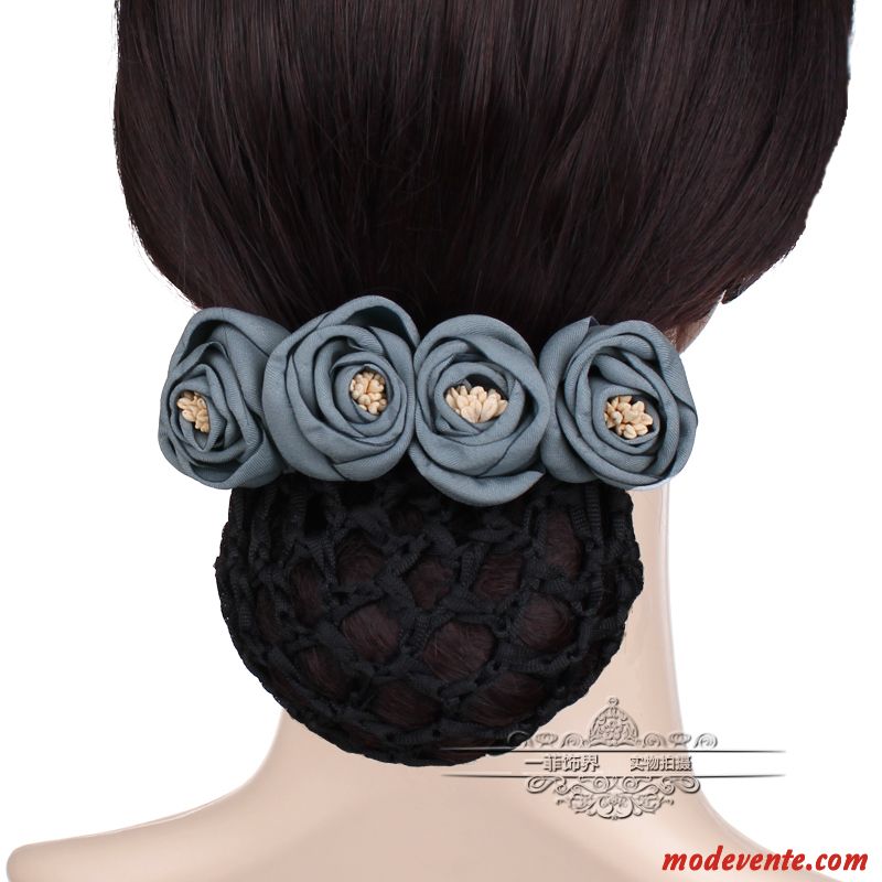 Épingle À Cheveux Femme Poche Nette Carrière Infirmière Cheveux En Plaques Fleurs Couvre-chefs Rose Bleu Argent Gris