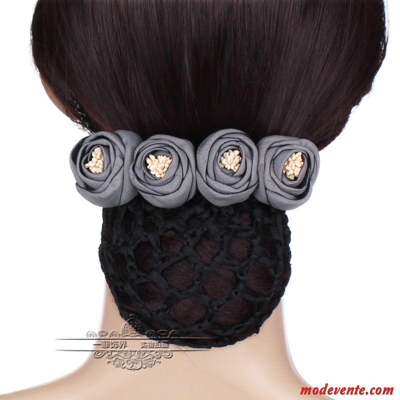 Épingle À Cheveux Femme Poche Nette Carrière Infirmière Cheveux En Plaques Fleurs Couvre-chefs Rose Bleu Argent Gris