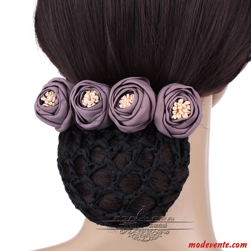 Épingle À Cheveux Femme Poche Nette Carrière Infirmière Cheveux En Plaques Fleurs Couvre-chefs Rose Bleu Argent Gris