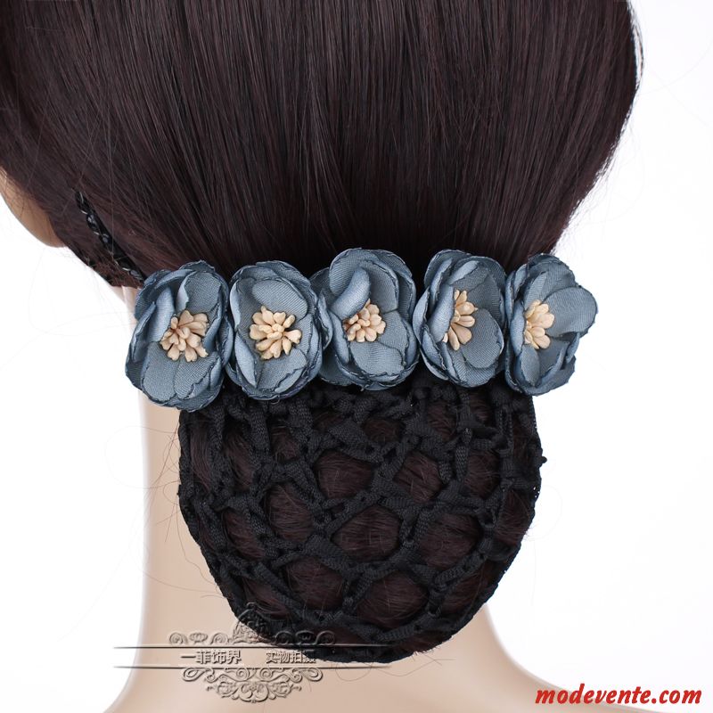 Épingle À Cheveux Femme Poche Nette Carrière Infirmière Cheveux En Plaques Fleurs Couvre-chefs Rose Bleu Argent Gris