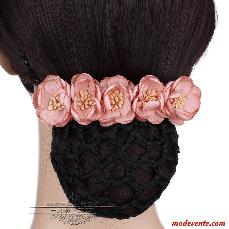 Épingle À Cheveux Femme Poche Nette Carrière Infirmière Cheveux En Plaques Fleurs Couvre-chefs Rose Bleu Argent Gris