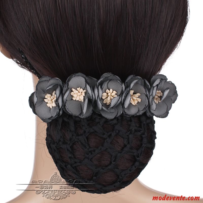 Épingle À Cheveux Femme Poche Nette Carrière Infirmière Cheveux En Plaques Fleurs Couvre-chefs Rose Bleu Argent Gris