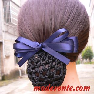 Épingle À Cheveux Femme Réseau Couvre-chefs Poche Nette Invisible Ornements De Cheveux Fleur Noir Argent