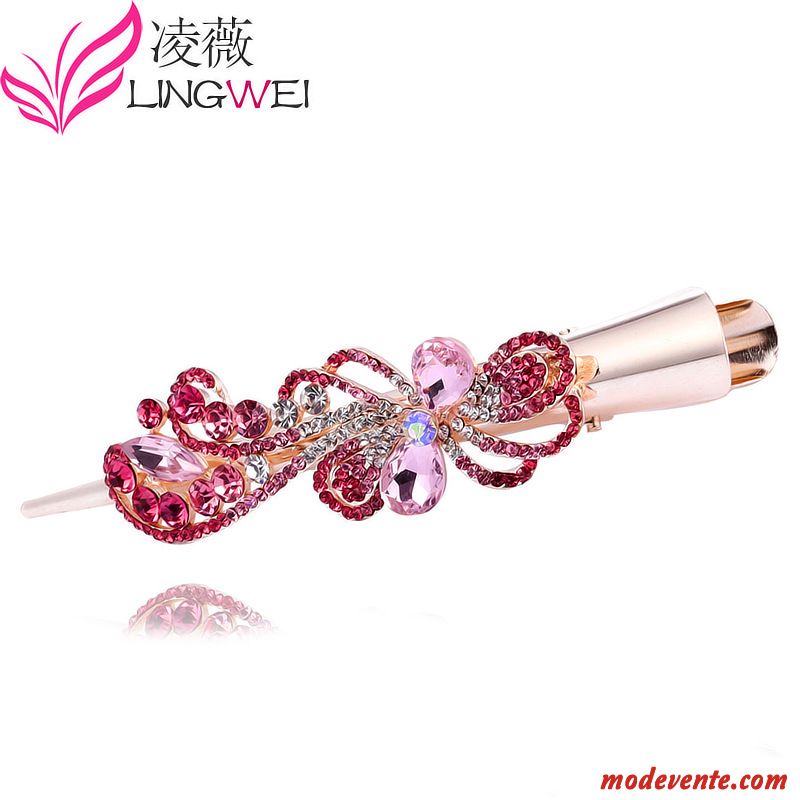 Épingle À Cheveux Femme Saisir Le Mandrin Diamant Couvre-chefs Cristal Maman Ornements De Cheveux Violet