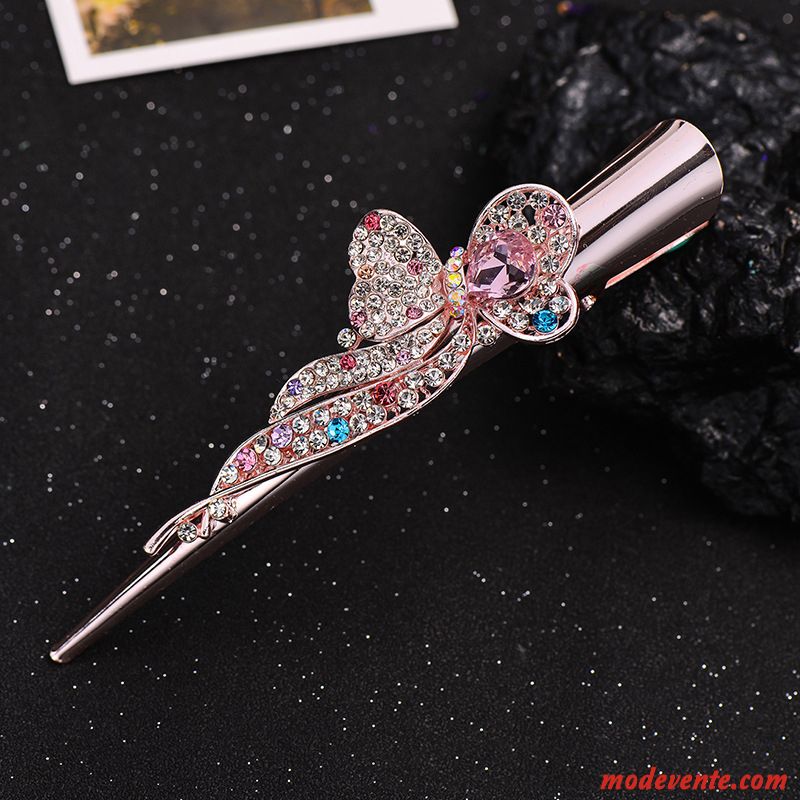 Épingle À Cheveux Femme Saisir Le Mandrin Diamant Couvre-chefs Cristal Maman Ornements De Cheveux Violet