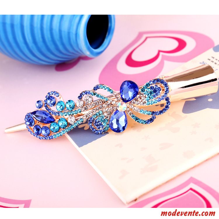 Épingle À Cheveux Femme Saisir Le Mandrin Diamant Couvre-chefs Cristal Maman Ornements De Cheveux Violet
