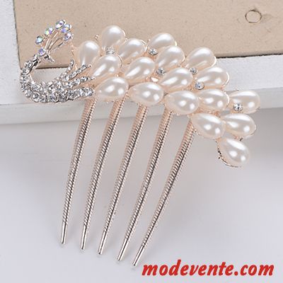 Épingle À Cheveux Femme Tempérament Couvre-chefs Élégant Peigne Distributeur De Plaques Ornements De Cheveux Argent