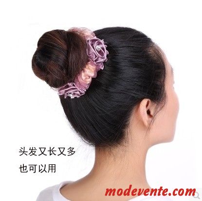 Épingle À Cheveux Femme Élastique Fleurs Cheveux En Plaques Cercle Des Cheveux Ornements De Cheveux Accessoires Rose Violet