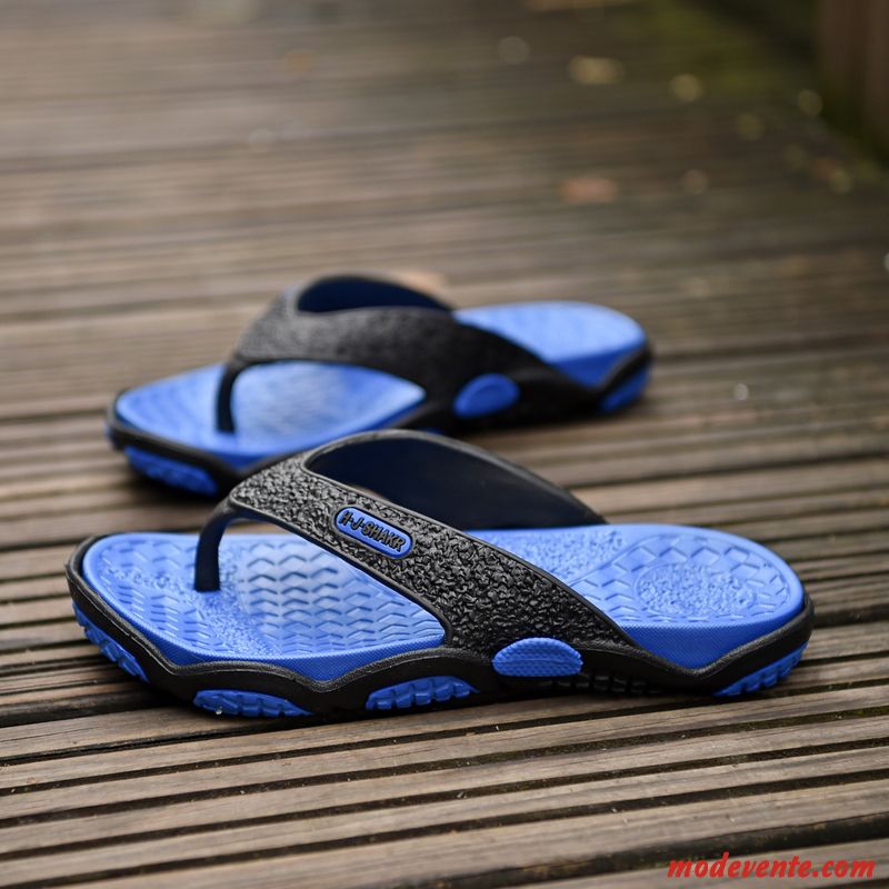 Été Massage Salle De Bains Tongs Homme Tendance Plage Bleu En Ligne
