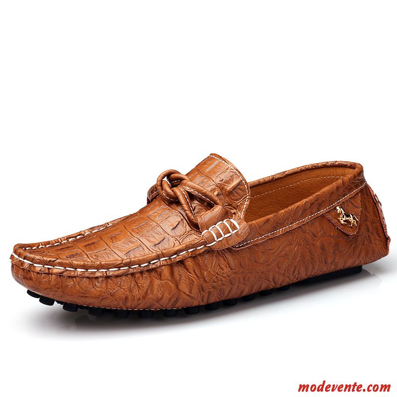 Achat Mocassins Chaussure Homme Pas Cher Saphir Chocolat Mc23709