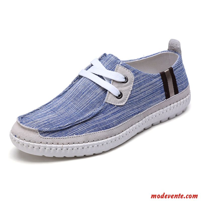 Acheter Chaussures Toile Homme Vin Rouge Bleu Aigue-marine Mc21683