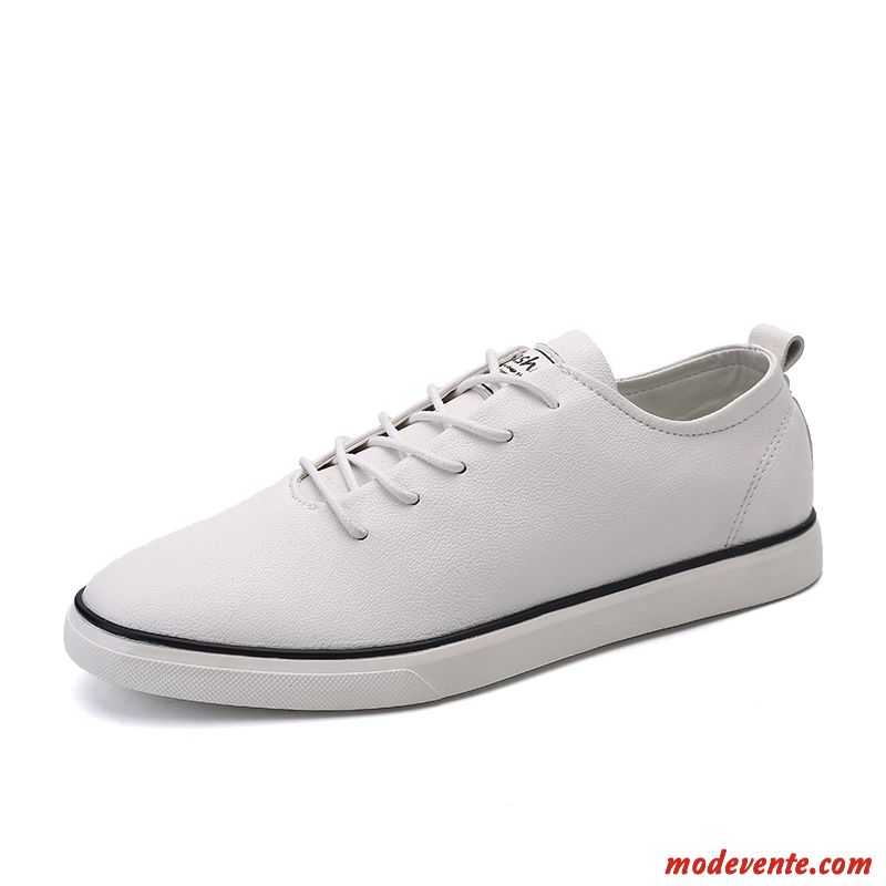 Basket Basse Pas Cher Soldes Tout Blanc Seashell Mc25319