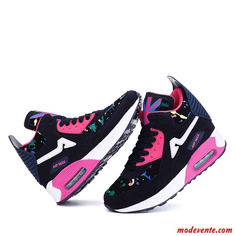 Basket Compensée Pour Petite Femme Rose Saumon Chameau Mc26428