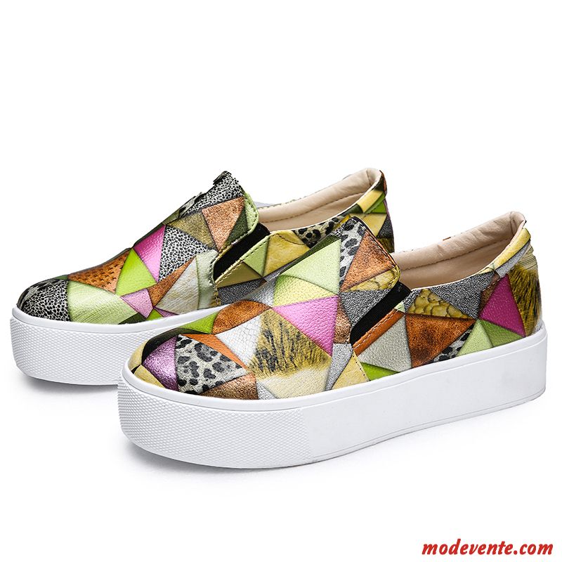 Basket De Montantes Femme Rose Marron Mc26369