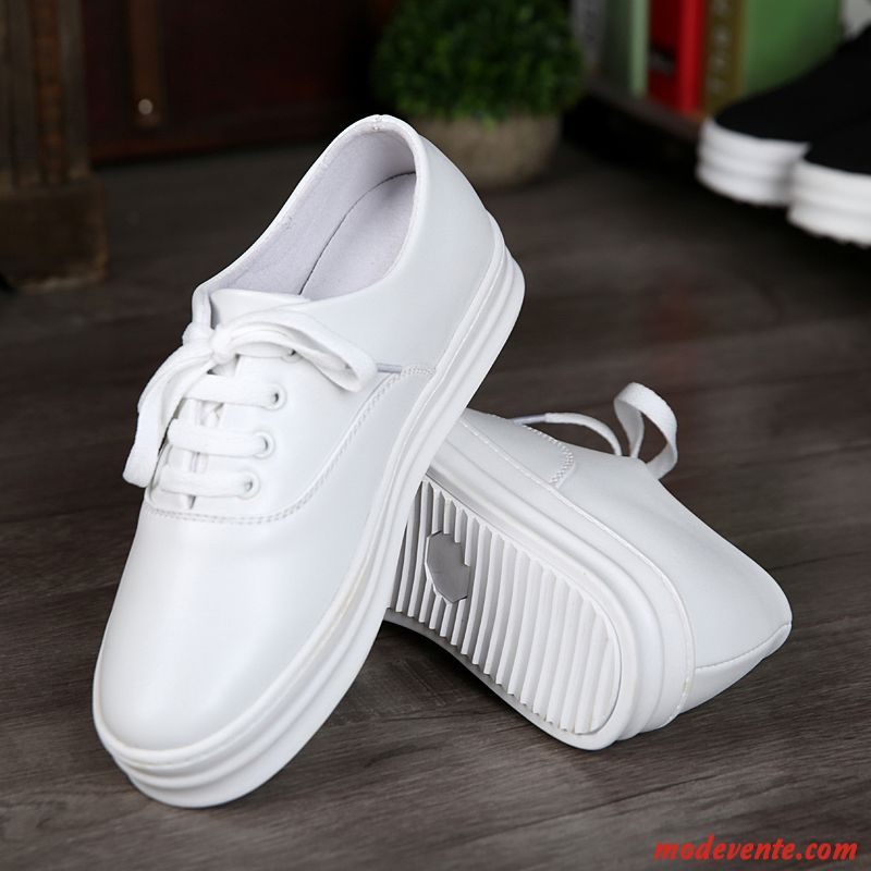 Basket En Solde Homme Blanc Rose Saumon Mc21079