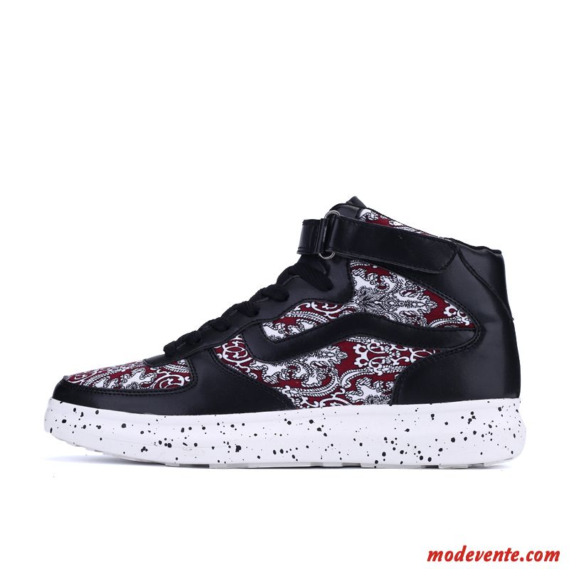 Basket Hautes Homme Jaune Vin Rouge Mc20359