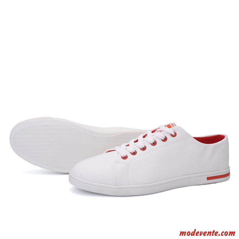 Basket Homme Toile Pas Cher Seashell Vin Rouge Mc21724