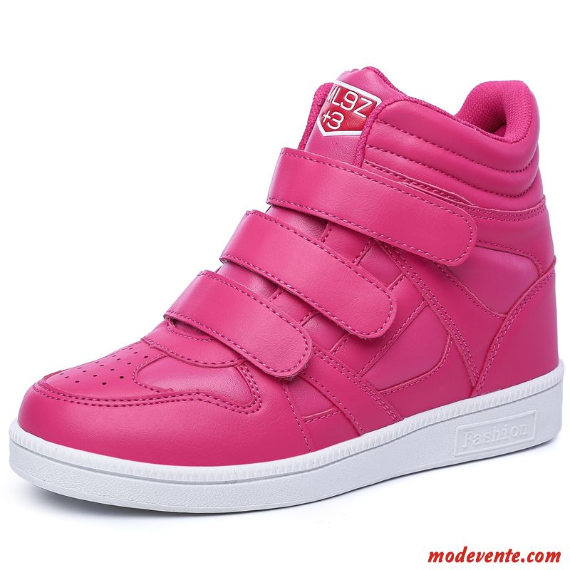 Basket Montant Femme Blanc Rose Saumon Violet Mc26458