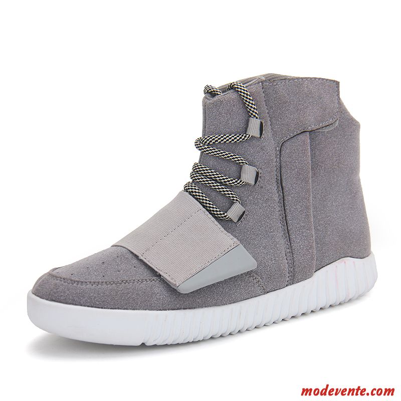 Basket Montantes Blanches Homme Seagreen Beige Sable Mc20429