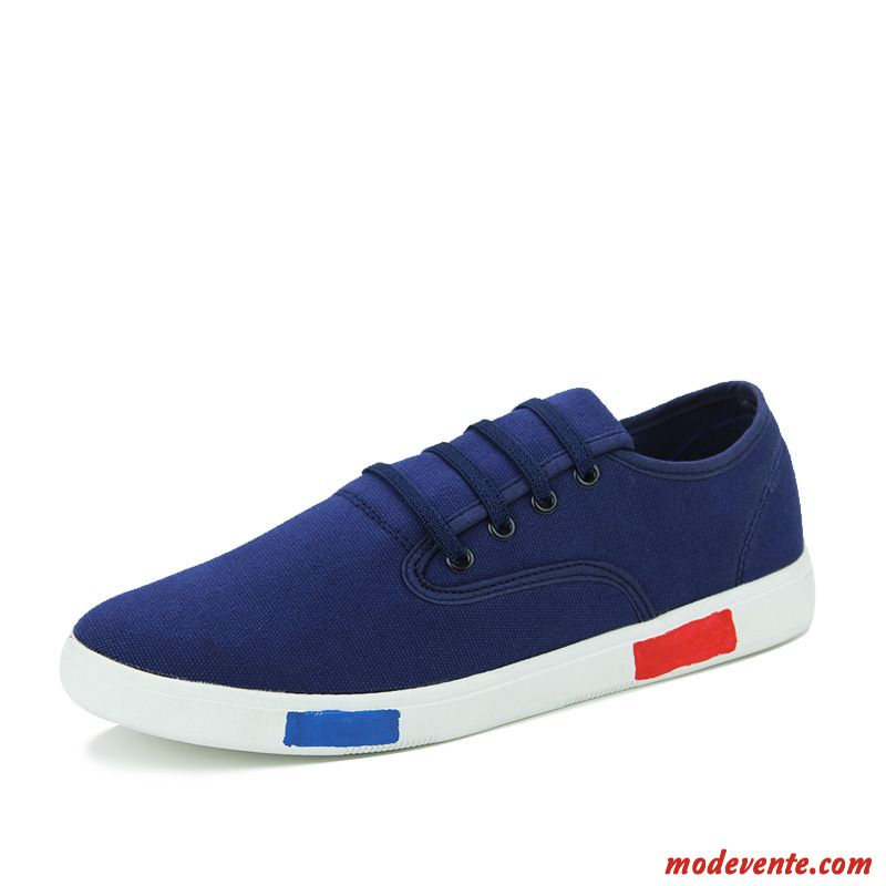 Basquette Basse Homme Blanc Saumon Mc25089
