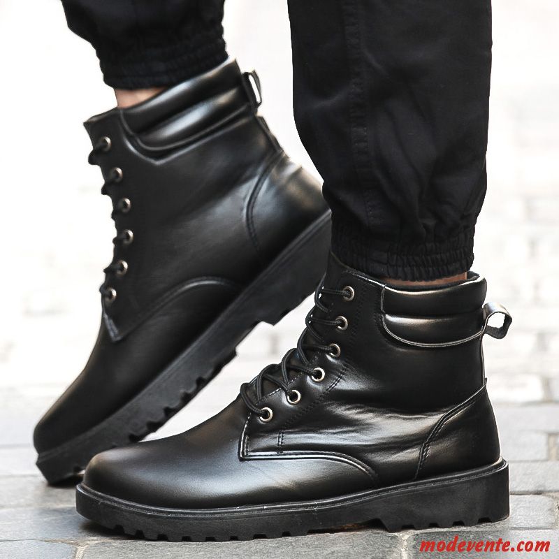 Boots Bottines Homme Pas Cher Noir Pérou Mc22344