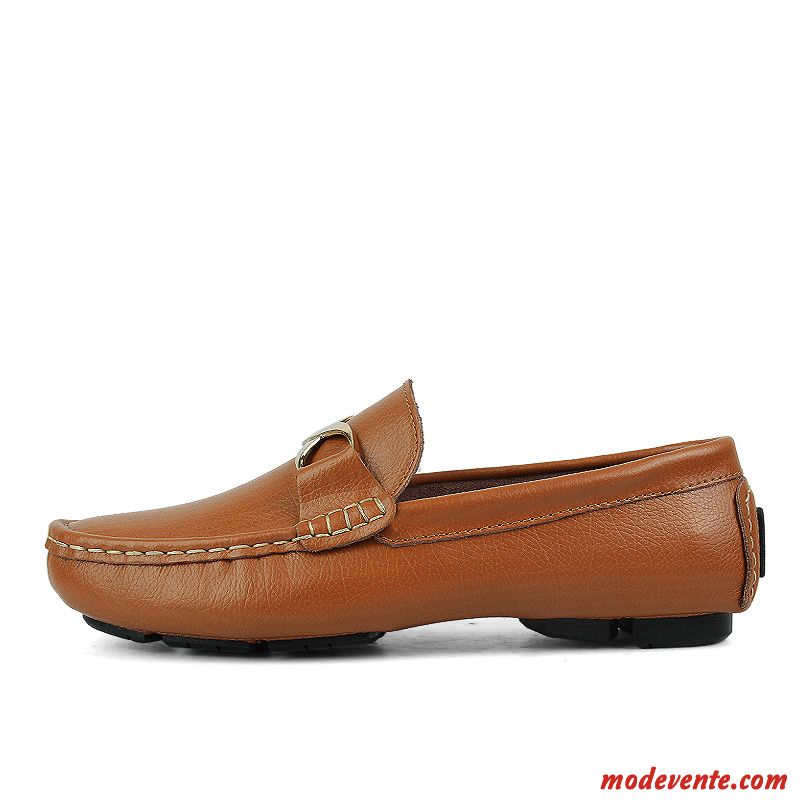 Botte Mocassin Homme Pas Cher Vert Pâle Chameau Mc23727