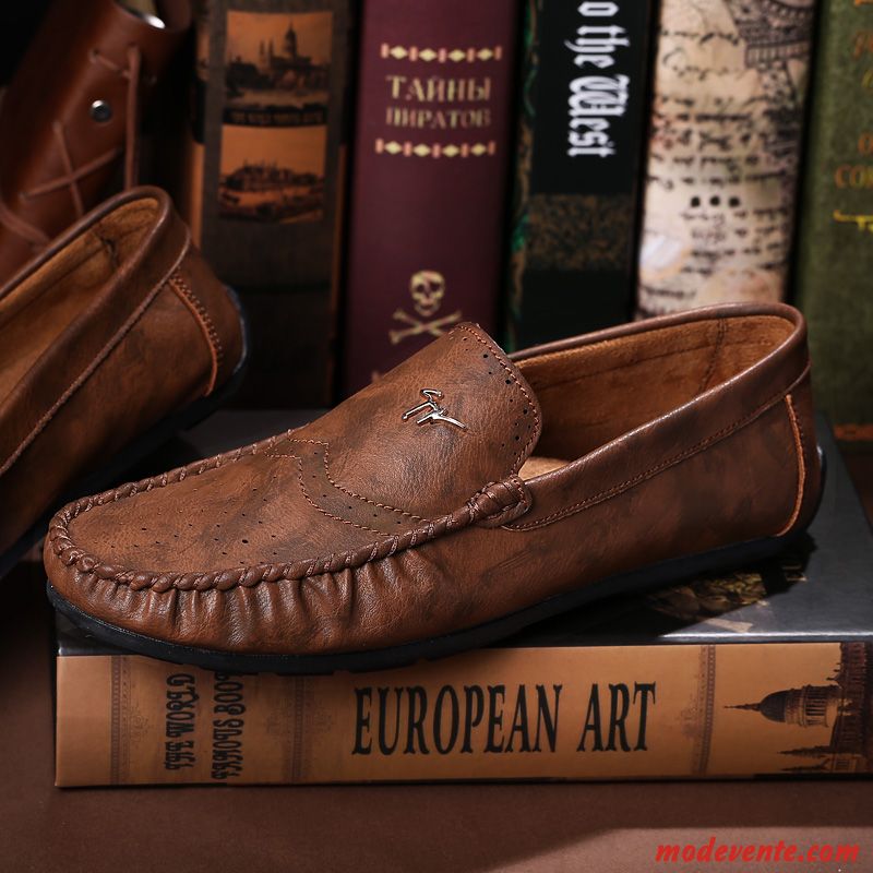 Botte Mocassin Homme Vert Rose Mc23265