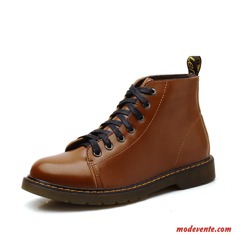 Bottes Compensées Pas Cher Homme Palegoldenrod Marron Mc22096