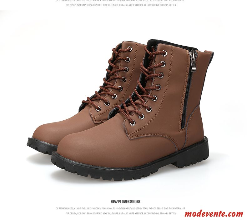 Bottes Cuir Homme Sandybrown Ivoire Mc22495