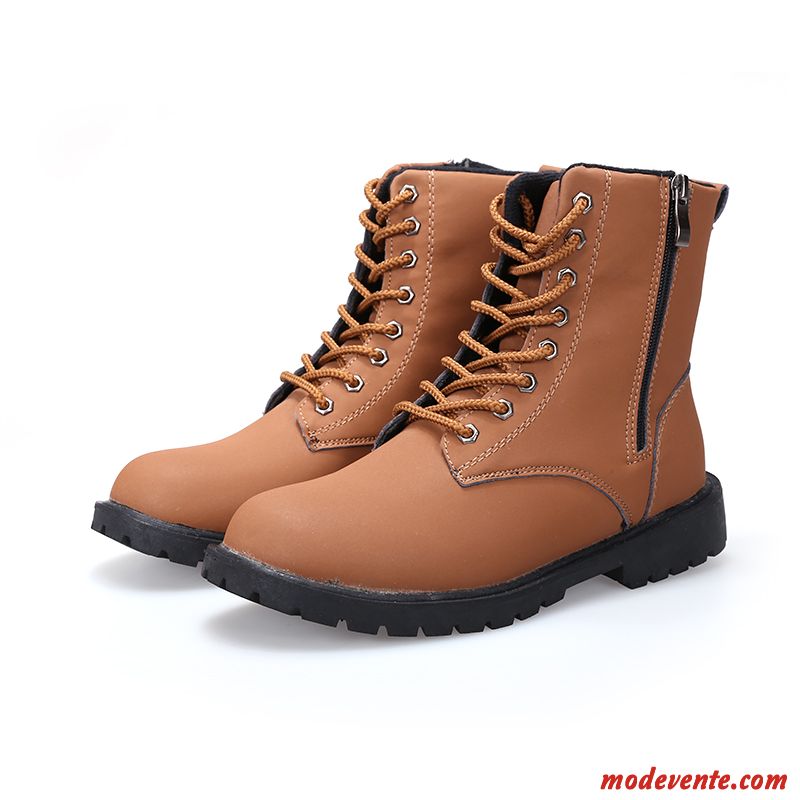 Bottes Cuir Homme Sandybrown Ivoire Mc22495