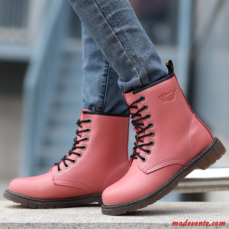 Bottes Femme Pas Cher Rose Choquant Lilas Mc26789