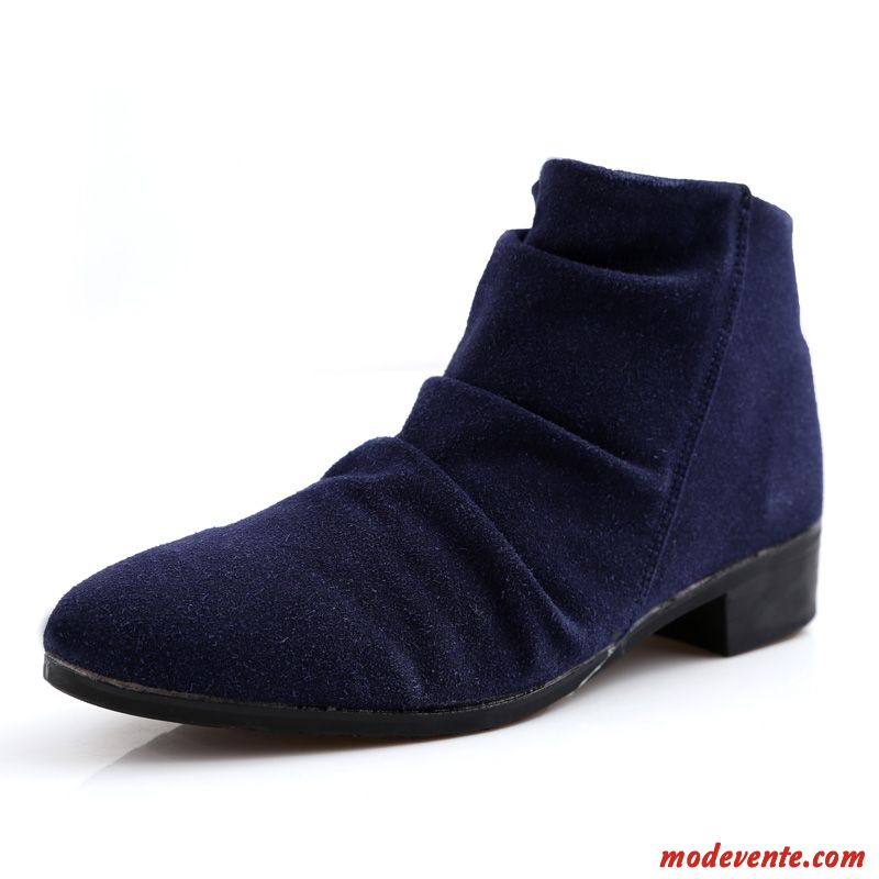 Bottes Homme Mi Mollet Violet Blanc Neigeux Mc22454