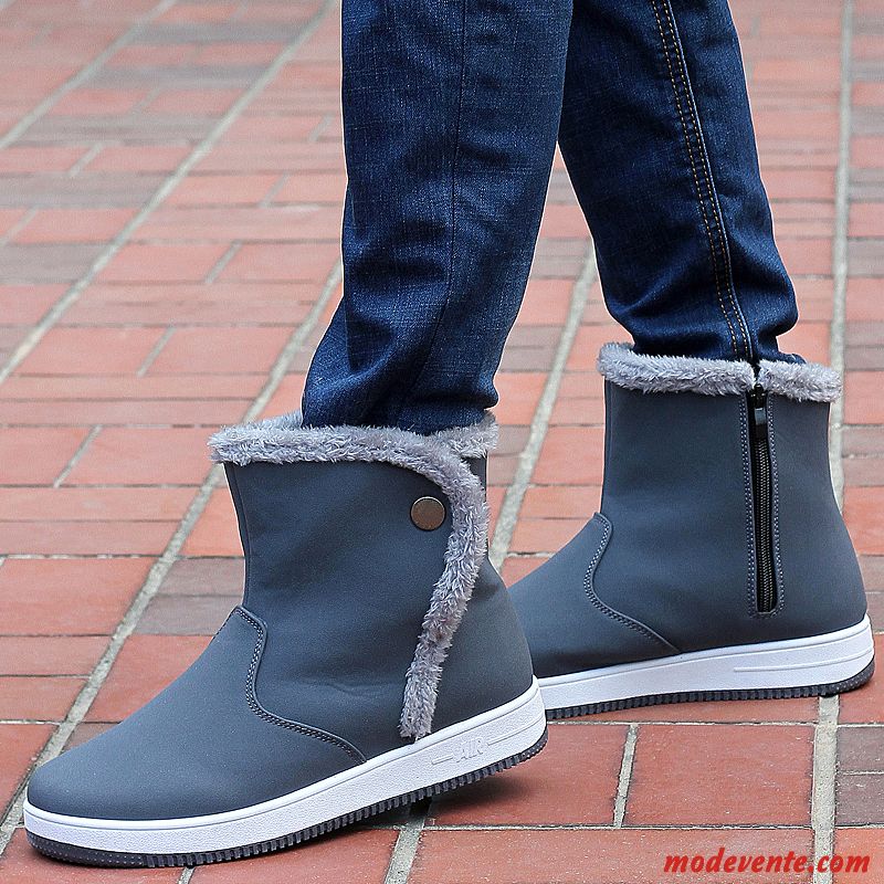 Bottes Pour Homme En Solde Bleu Royal Marron Mc22190