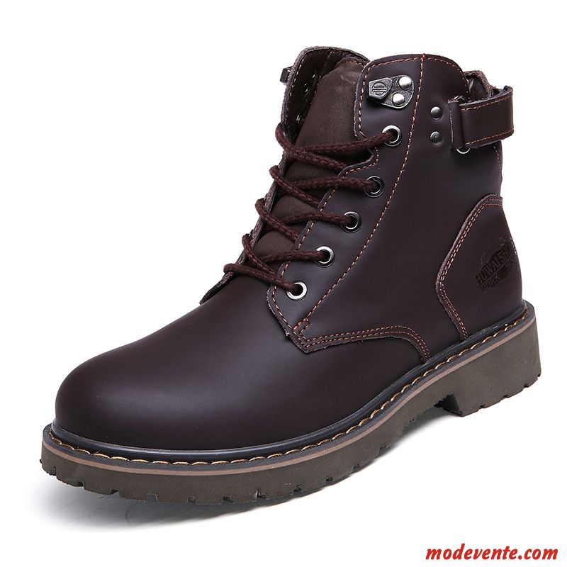 Bottes Rouges Homme Pas Cher Soldes Gris Charbon Pensée Mc22182