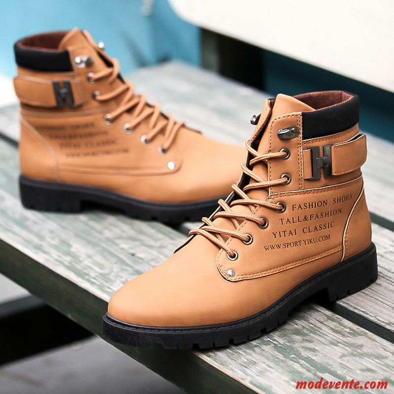 Bottines Homme A Talon Pas Cher Papayawhip Kaki Mc22279