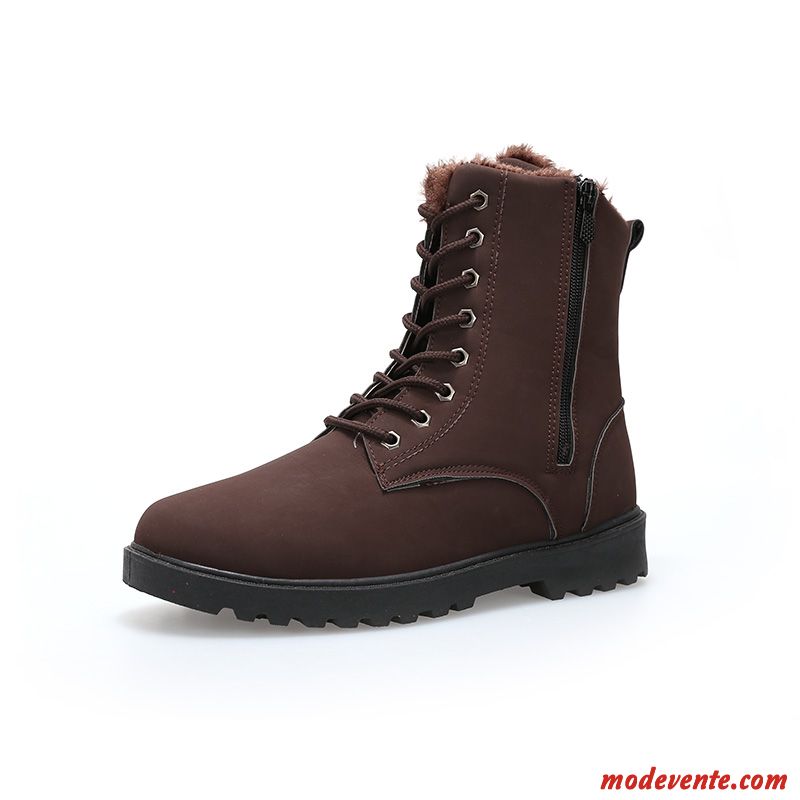 Bottines Plateforme Pas Cher Homme Beige Rose Mc22383