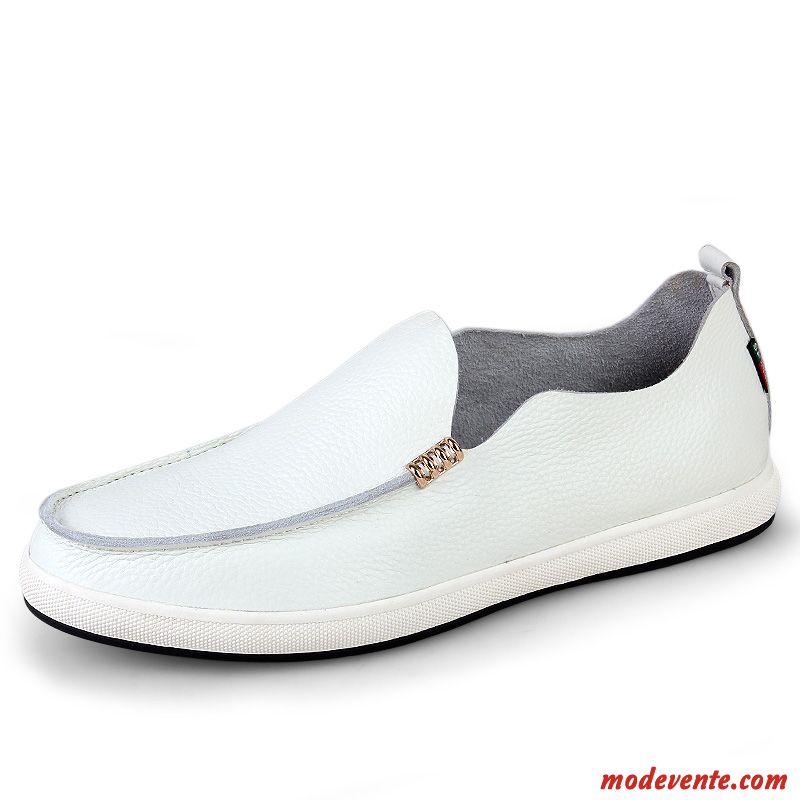 Casual Chaussure De Ville Homme Saumon Blanc Mc23934