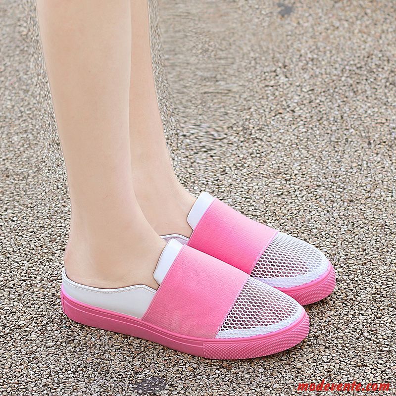 Chaussons En Toile Pas Cher Rouge Rosybrown Mc25800