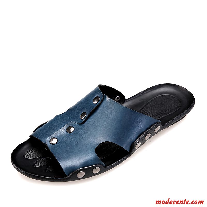 Chaussons Homme De Marque Pas Cher Bleu Bleu Aigue-marine Mc25787