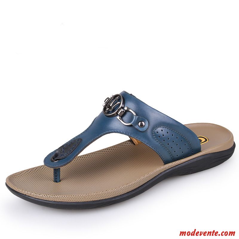 Chaussons Originales Hommes Pas Cher Bleu Aigue-marine Blanc Neigeux Mc25881