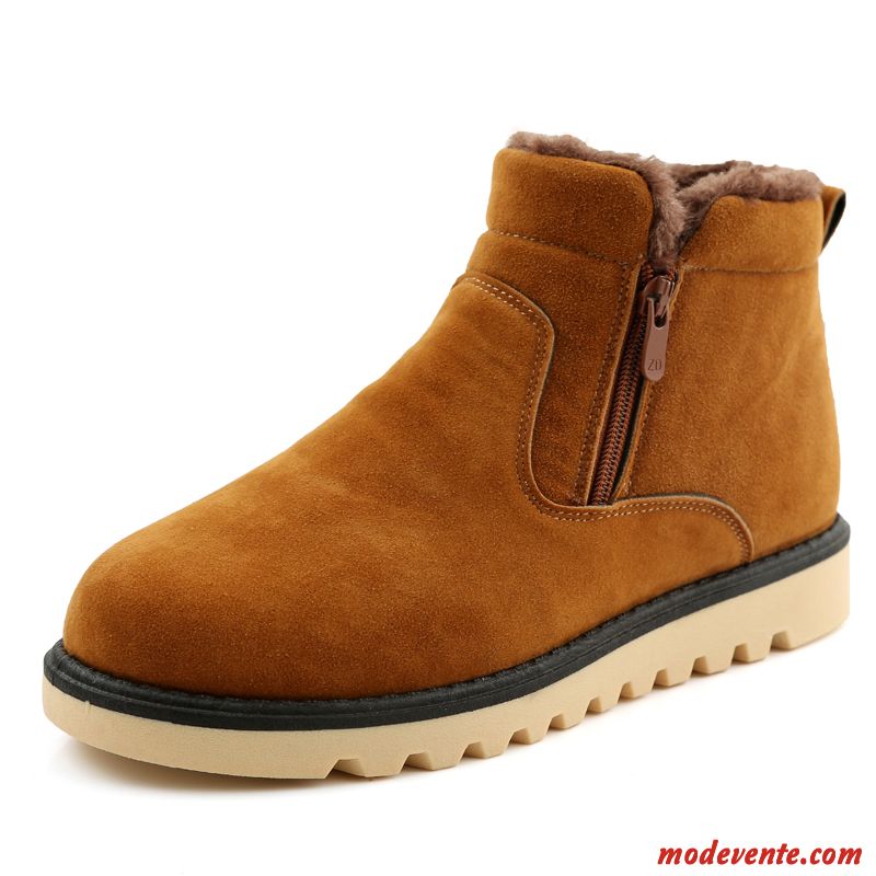 Chaussure A Pas Cher Homme Bottes Gris Fumé Olive Verte Mc22281