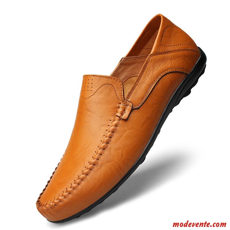 Chaussure Basse Cuir Homme Saumon Ivoire Mc21032