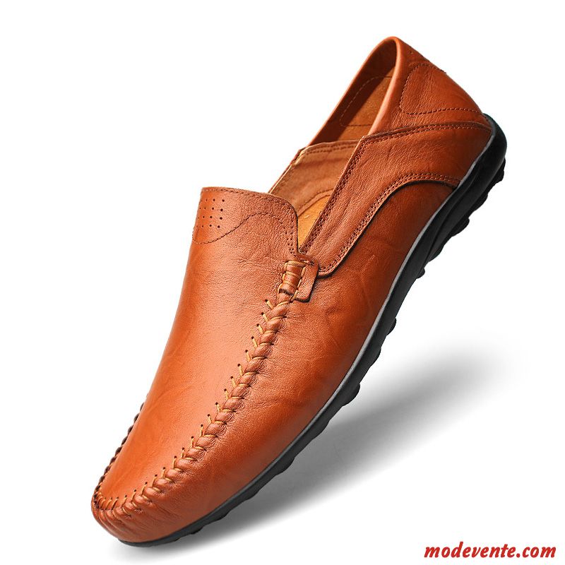 Chaussure Basse Cuir Homme Saumon Ivoire Mc21032