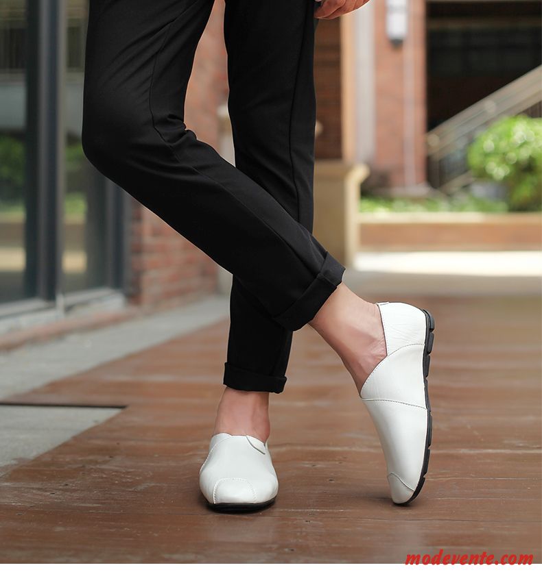 Chaussure Basse Homme Compensée Ivoire Rosybrown Mc21169