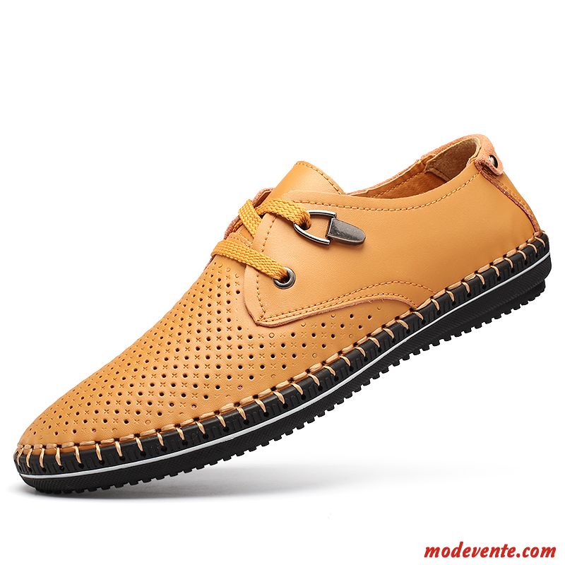 Chaussure Basse Homme Compensée Ivoire Rosybrown Mc21169