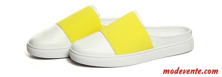 Chaussure D Été Homme Pas Cher Seashell Jaune Mc25578